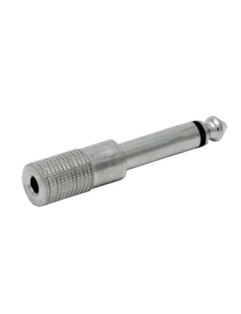 Adaptador Jack 3.5 a Plug 6.3 Monofónico Metálico
