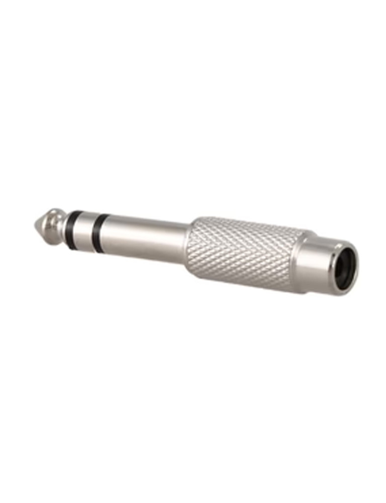Adaptador Jack Rca a Plug 6.3 Stereo Metálico