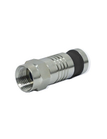 Conector Coaxial RG6 A Presión