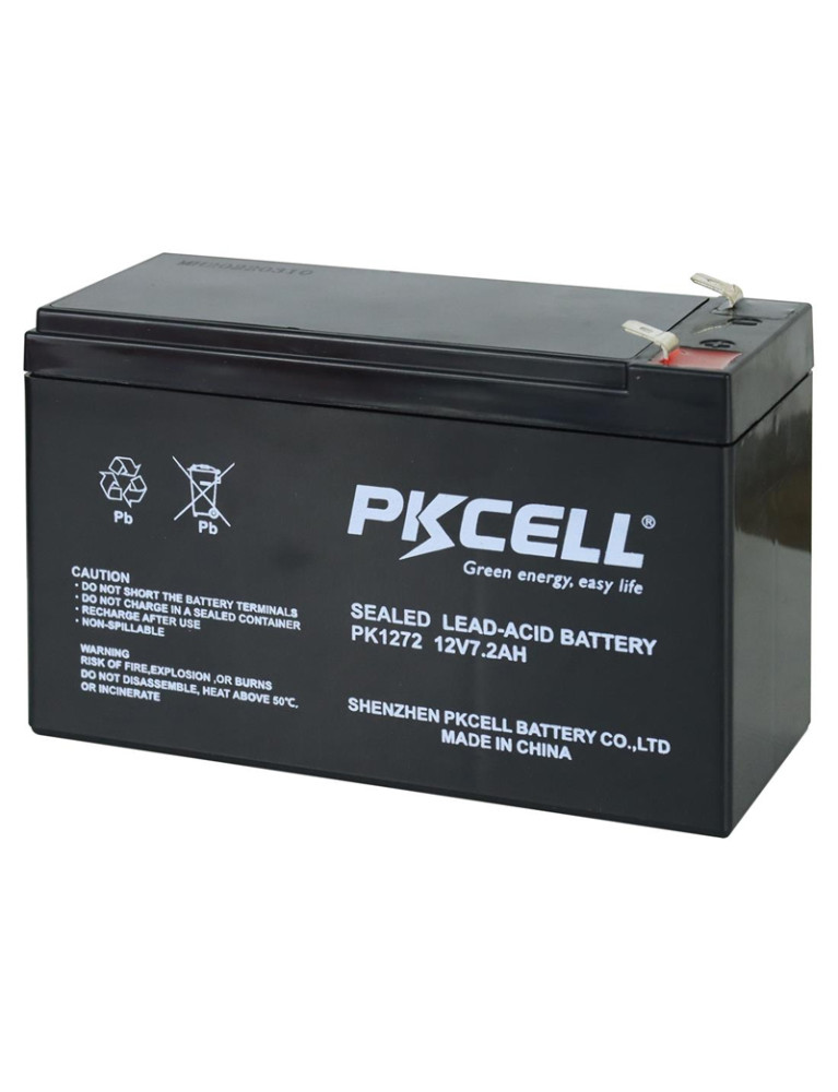 Batería Seca 12V 7.2 Ah Pkcell