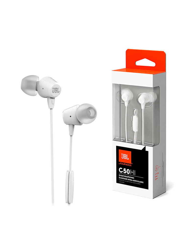Audífonos JBL C50HI Manos Libres Blanco