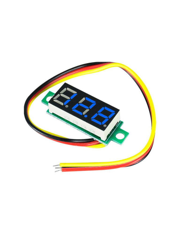 Módulo Voltímetro Digital DC 4.5V A 30.0V Azul MOD-DC3-BL