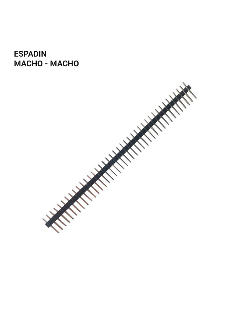 Espadín Macho A Macho 40 Pines 2.5mm