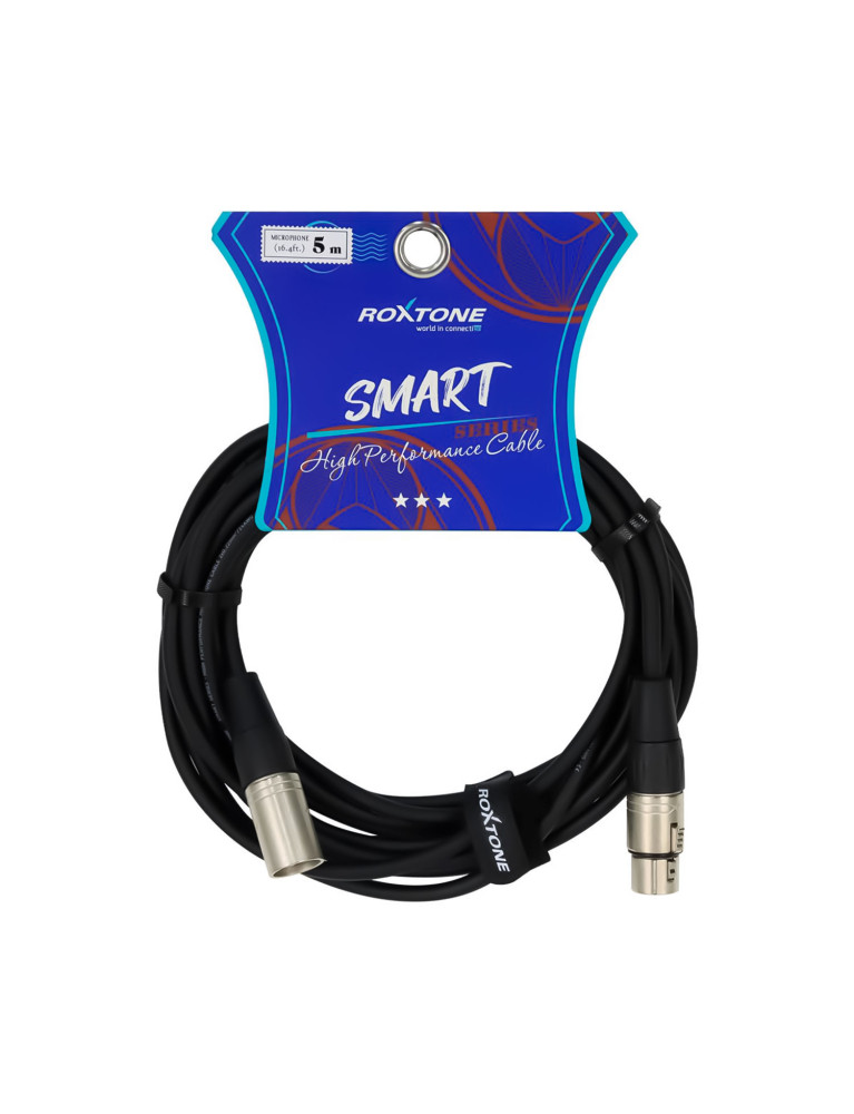 Cable XLR Canon Macho Y Canon Hembra 5MT Roxtone