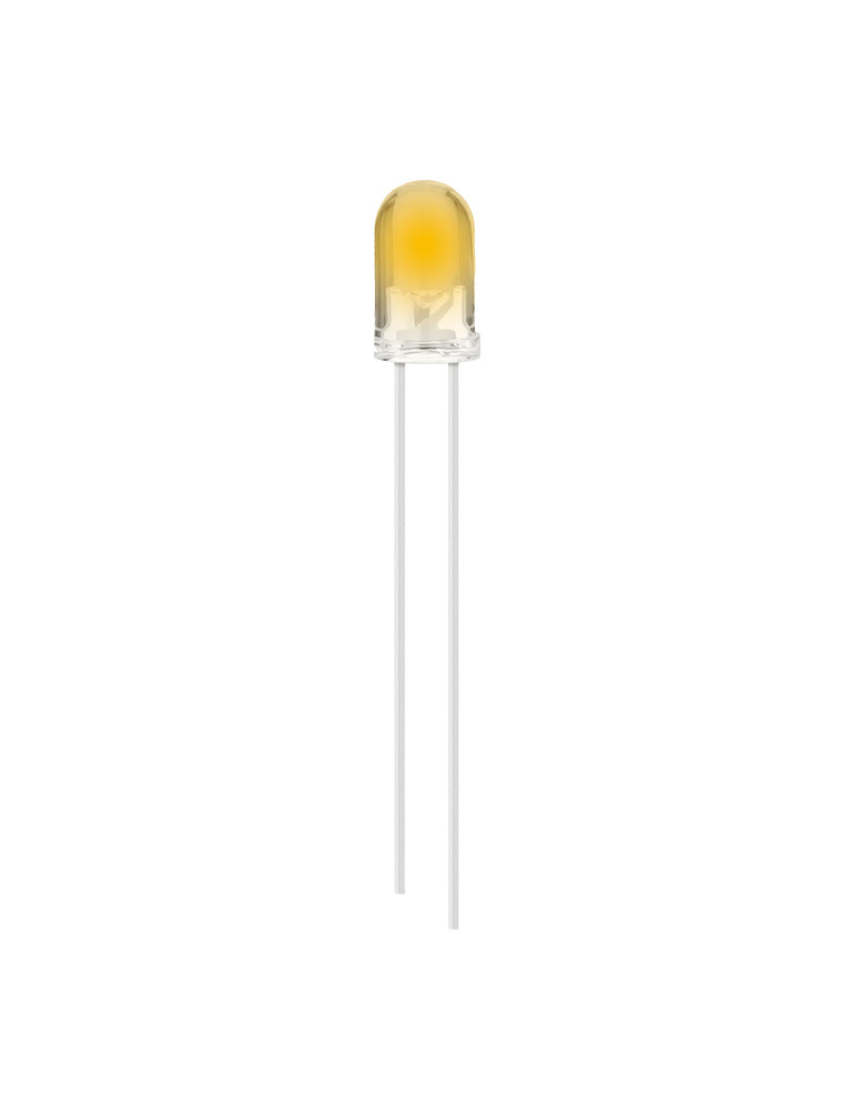 Diodo Led Transparente Amarillo Oscuro 5mm