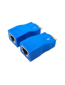 Extensor HDMI A RJ45 Hasta 10 Metros Azul