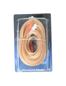 Cable de Audio 2 Plug RCA a 1 Plug 3.5 Estereo CA-171CG 12 Mt American Xtreme
