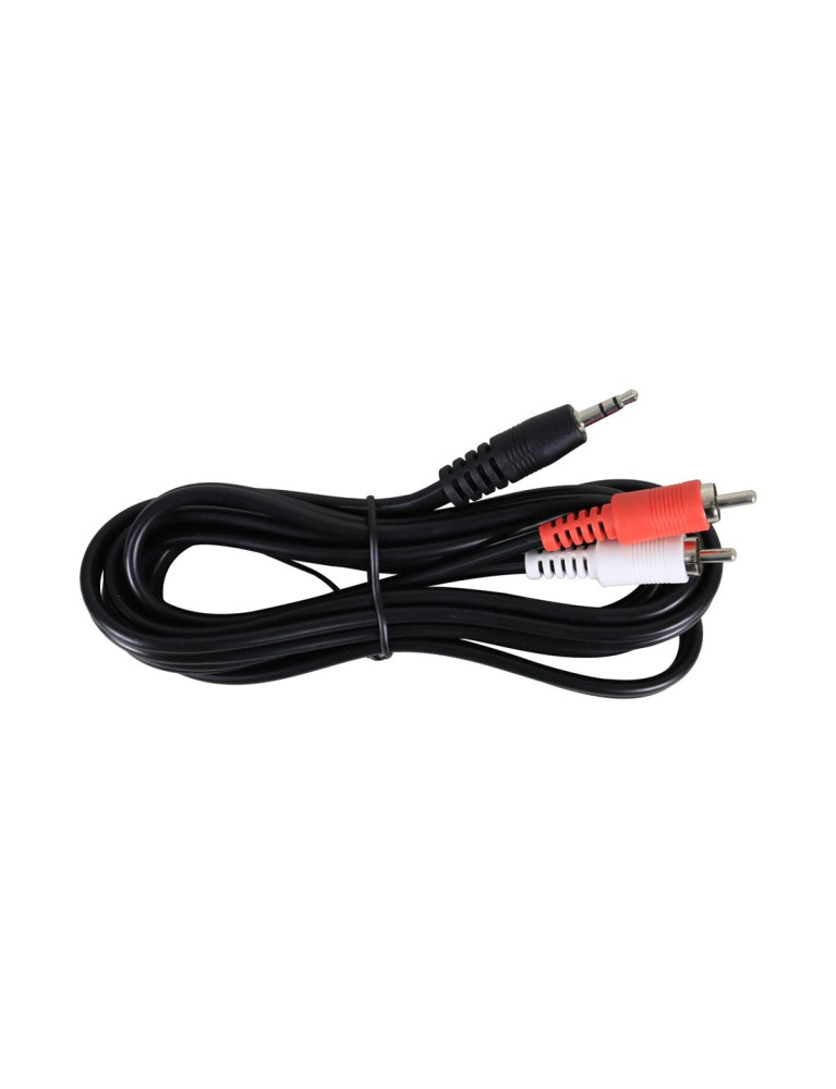 Cable de audio 2 Plug RCA a 1 Plug 3.5 Estéreo CA-1471-6FT 1.5 Mt American Xtreme