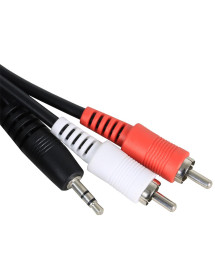 Cable de audio 2 Plug RCA a 1 Plug 3.5 Estéreo CA-1471-6FT 1.5 Mt American Xtreme