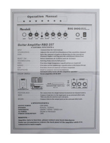 Amplificador Para Guitarra Eléctrica BIG DOG 25W RANDALL