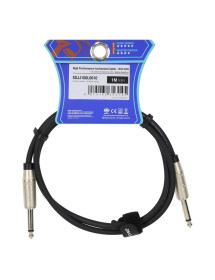Cable De Audio 6.3 A 6.3 Monofónico Plug Metal SGJJ100L010  1 Mt Roxtone
