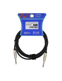 Cable De Audio 6.3 A 6.3 Monofónico Plug Metal SGJJ100L030 3 Mt Roxtone