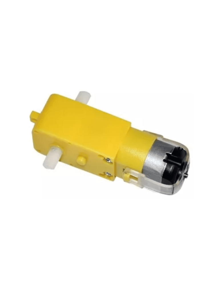 Moto-Reductor Biaxial 3-6 V Dc Doble Eje Amarillo