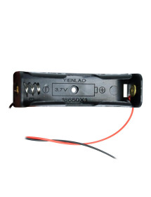 Porta Pilas X1 Para Pila 18650 Con Cable